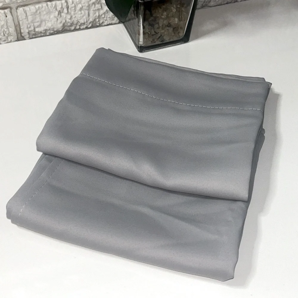 🍀 3 for $25 Versatile Functional Drapes Semi Blackout Drapes Soft Grey 36 x 29